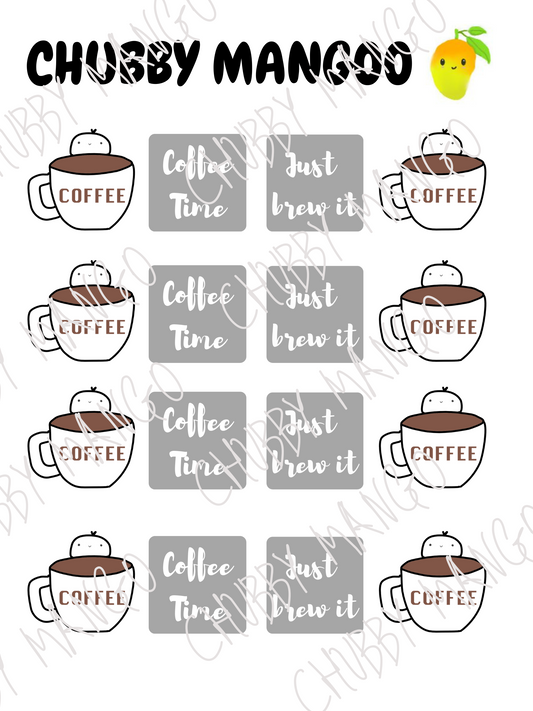 Coffee Time Stickers