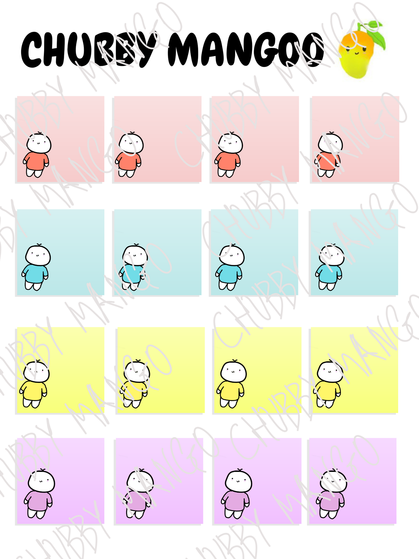 Mochi Max Sticky Note Stickers